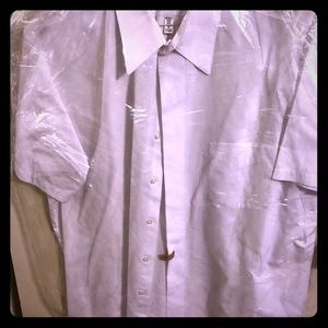 Men’s White Short Sleeve Dress Shirt